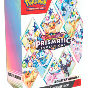 Booster Bundle Pokémon TCG Prismatic Evolutions en inglés con 6 sobres de refuerzo.